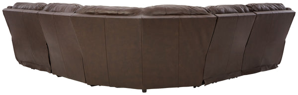 Dunleith - Chocolate - Power Sectional 5 Pc