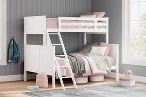  with a timeless Shaker style that-'s wonderfully finished in crisp white. Guard rails on the top bunk help e