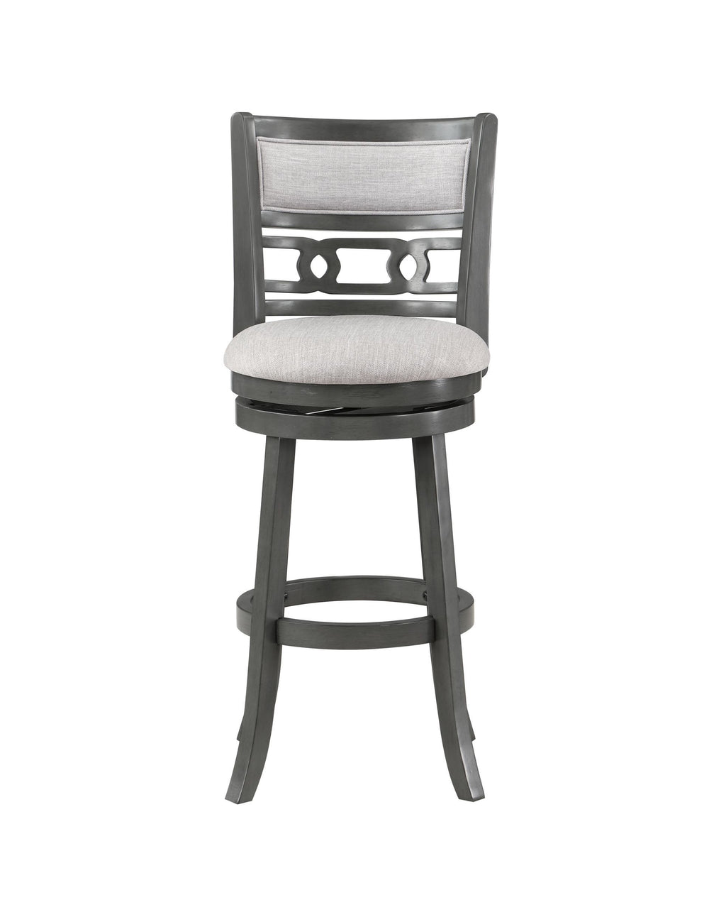 The Gia Wood Swivel Barstool combines expert craftsmanship with everyday comfort, making it an ideal choice for any space. Crafted from durable Mindi and Rubberwood solids and veneers, this barstool offers natural warmth and strength, while its smooth swi