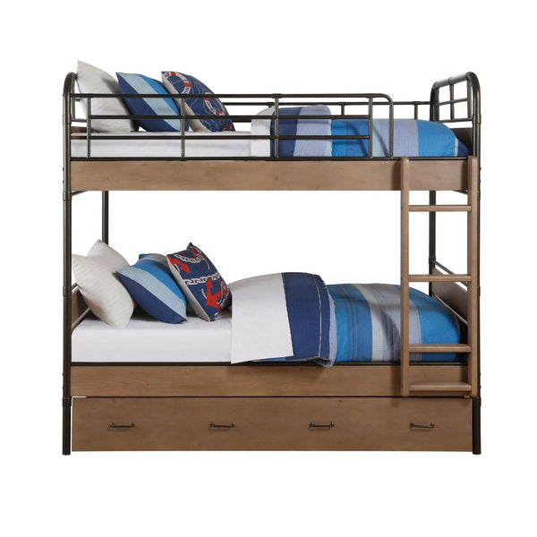  featuring a clean yet stylish design. A trundle bed is included for space saving. This collection is the