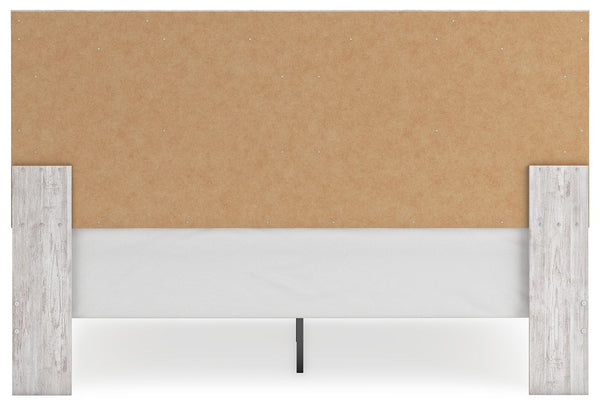 Cayboni - Whitewash - King Panel Bed