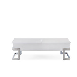  good looks with its chrome modern legs exposed on the outside of a white box top. Full of surprises