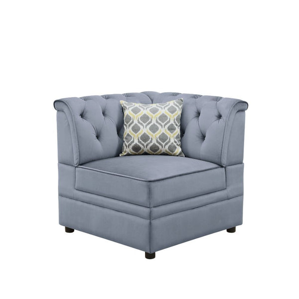  Modular Wedge â€¢ Features: Crystal like Button Tufted (Back) â€¢ Tight Back & Seat Cushion (1+1) â€¢ Backrest Style: Cushion w/Crystal like Button Tufted (Inside Only) â€¢ Seat Construction: Tight Cushion