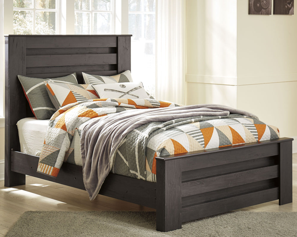 Priced to entice and styled to impress, this alluring full bed is urban sophistication with a decidedly relaxed air. Itâ€™s got the crisp, clean lines of a contemporary piece, but with an earthy element. Deep, horizontal grooves infuse depth and dimension