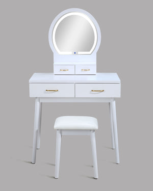  white finish exudes modern sophistication