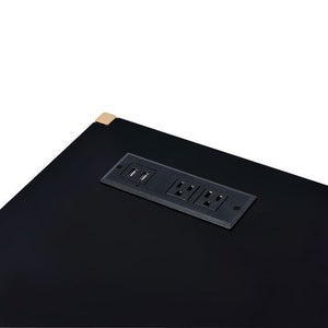 Midriaks - Writing Desk - Black & Gold Finish