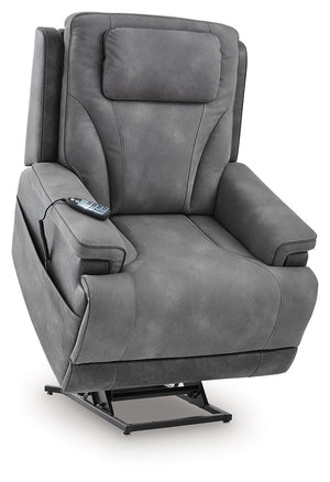 4Z-Peaceful Pause - Serenity Zone - Slate - Power Lift Recliner