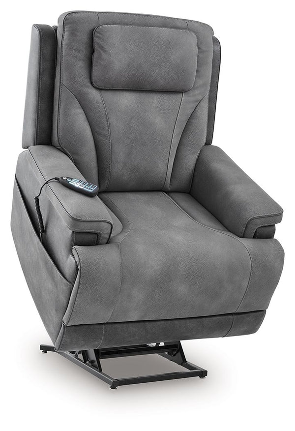 4Z-Peaceful Pause - Serenity Zone - Slate - Power Lift Recliner