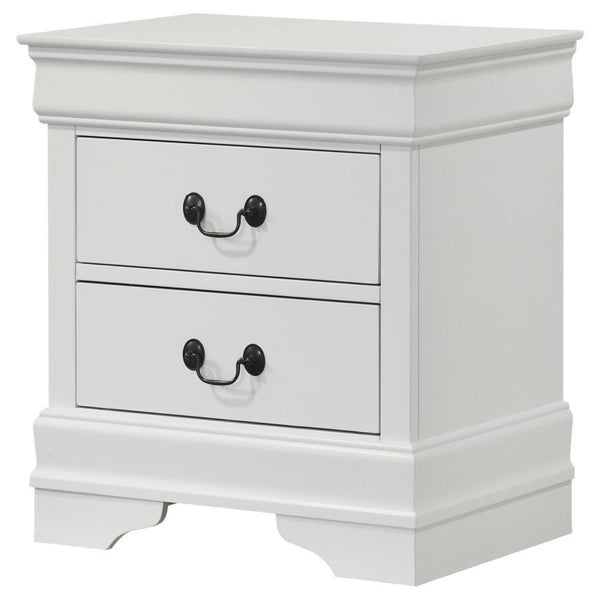  and surrounding decor. The nightstand offers a spacious top for a reading lamp and your p