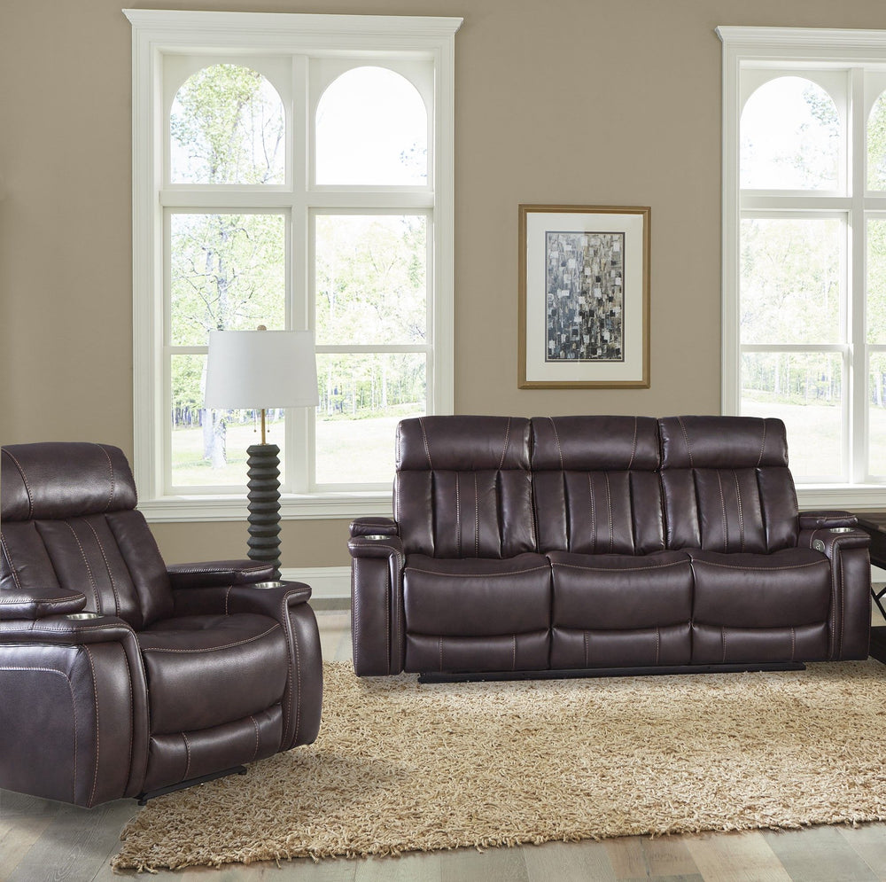 Comfort meets innovation in this inspired Power Reclining Collection. The perfect choice for creating a relaxing environment, this stylish collection features smooth motorized reclining motion and adjustable headrest at just the touch of a button.<br/><br