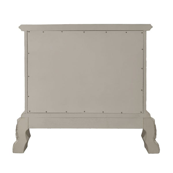 Dresden - Nightstand - Bone White Finish