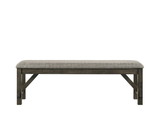  making it a versatile addition to your home. This bench is crafted from durable solid rubberwood and acacia wood veneers