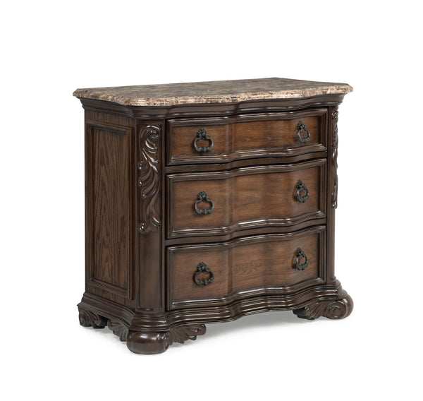 Experience the grandeur of classic elegance with this exquisitely crafted bedroom collection, designed to bring timeless sophistication to your space. The ornate detailing, intricate carvings, and rich wood finish exude a regal charm, while the gracefully