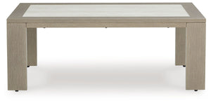  its durable frame is perfectly suited for alfresco living. A striking tabletop with the look of natural stone serves up plenty of room