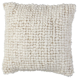 Bring textural interest to your decor with the visual intrigue of this pillow. Its luxuriously looped design is utterly charming, adding a relaxed sense of style wherever it-'s placed.<br/><br/><b>Product Features</b><ul><li>Face made of wool/polyester/co
