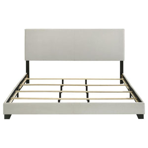 Dorian - Fabric Upholstered California King Panel Bed - Cream
