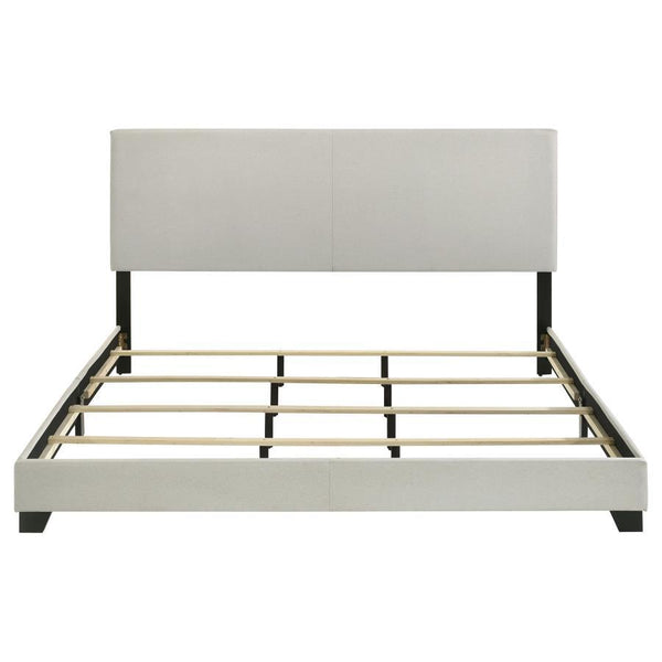 Dorian - Fabric Upholstered California King Panel Bed - Cream