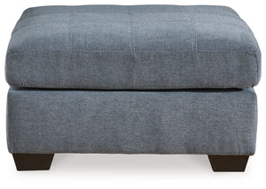 Marleton - Denim - Oversized Accent Ottoman