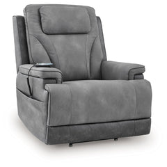Enjoy effortless comfort at the touch of a button with this power lift recliner. Kick back, adjust the headrest and find the perfect level of lumbar support with easy one-touch controls. When itâ€™s time to stand, the gentle power lift feature helps you t