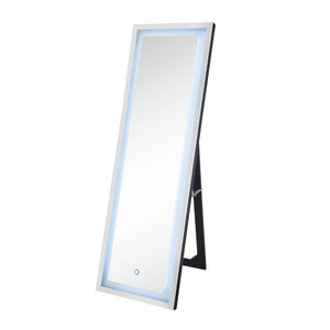 Nyoka - Floor Mirror w/LED - Mirrored - 19-"<br/><br/><b>Product Features</b><ul><li>Accent Floor Mirror</li><li>Rectangular Shape (Portrait Orientation)</li><li>LED Touch Light Included</li><li>Beveled Mirrored Frame</li><li>Case: 1Pc/1Ctn</li><li>Finish