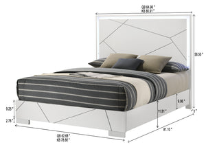 Ayla - Queen Bed - White