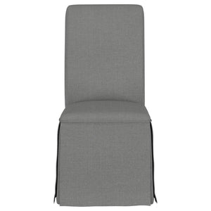 Shawna - Upholstered Skirted Dining Chair (Set of 2) - Gray