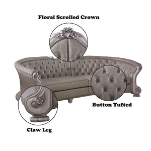 Dresden - Sofa - Vintage Bone White & PU - 43"