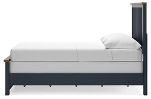 Landocken - Brown / Blue - Full Panel Bed