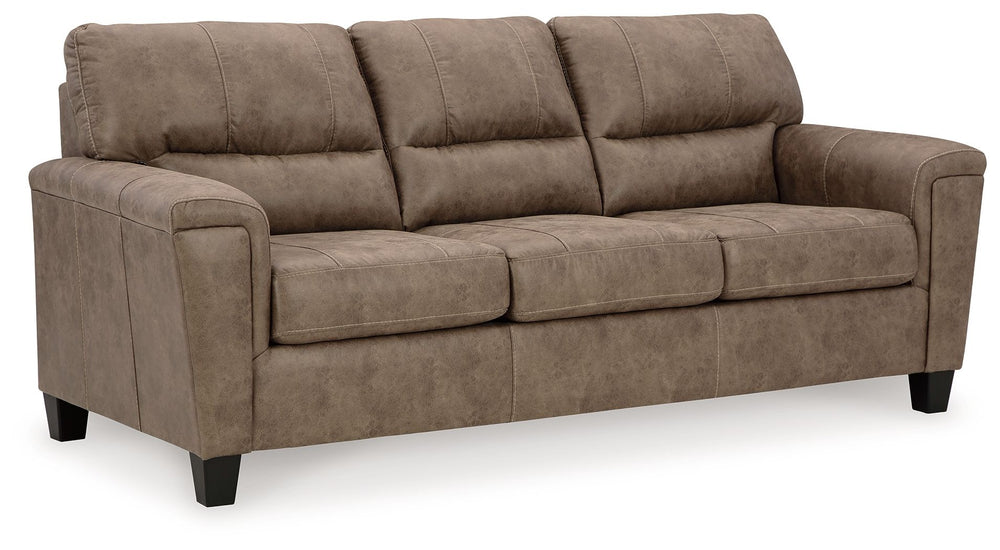 This decidedly modern sofa sleeper proves less is more, bringing simply inviting style to your living room. Take the guesswork out of decoratingâ€”its warm faux leather has a universal appeal, pairing with casual and contemporary aesthetics alike. And whe