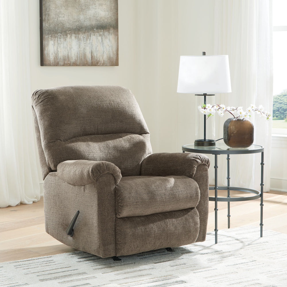 This rocker recliner feels every bit as good as it looks. Ultra-soft upholstery enhances your comfort, making it a delightful place to unwind. And the seat-'s one-pull reclining adds a layer of surprise. Sink into the plush cushions and treat yourself to 