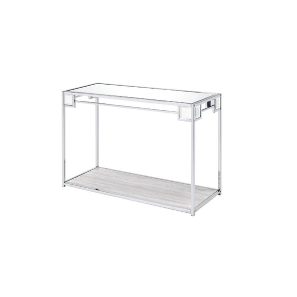  Rectangular Console Table Storage: Open Compartment (1 Wooden Shelf