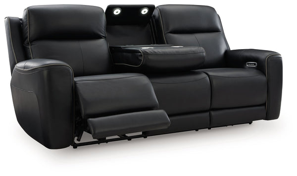 5Z-Comfort - Relaxation - Onyx - Power Recline Sofa With Adjustable Headrest