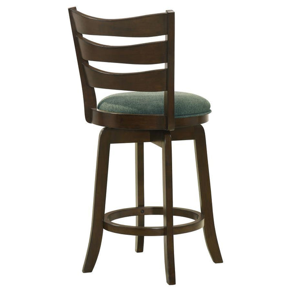 Murphy - Wood Counter Height Swivel Bar Chair - Hunter Green