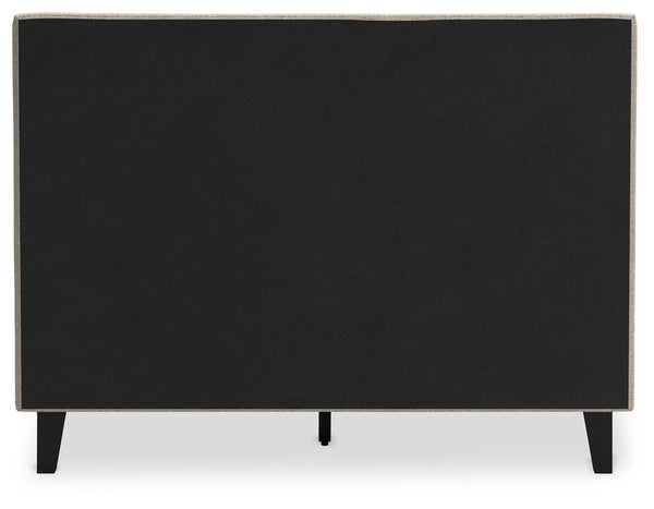 Cielden - Soft Gray - Full Upholstered Bed with Roll Slats