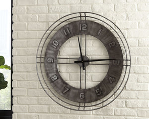 this wall clock offers a timeless sense of style that can suit vintage-inspired and contemporary spaces equally well. Raised numbers give a simply striking look added dimension.<br/><br/>