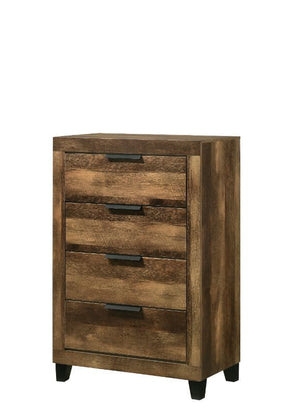 Create a cozy environment with the Morales storage bed. The neutral rustic brown finish creates an inviting atmosphere, perfect for creating your ideal color scheme with linens and throw pillows. The footboard has two convenient drawers to maximize the sp