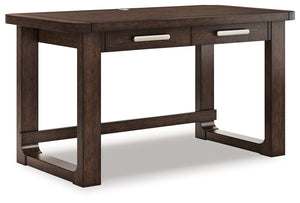 Classic meets contemporary in this home office desk. Its rich, dark wood tone and rounded corners suit todayâ€™s trends while balancing a timeless appeal. And with two storage drawers for work and study essentials, this desk gives your office a dose of bo