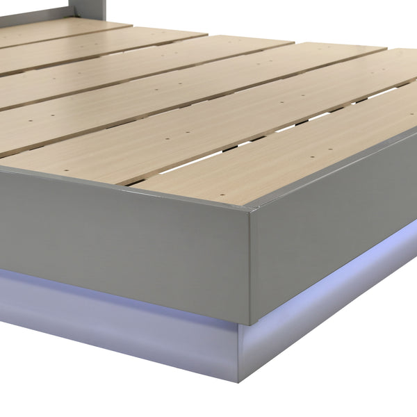 Paradox - 5/0 Queen Bed - Gray Gloss