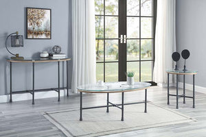  Dark - 47-"<br/><br/><b>Product Features</b><ul><li>KD</li><li>Water Pipe Style</li><li>Tempered Glass Table Top</li><li>Metal Frame</li><li>Case: 1Pc/1Ctn</li><li>Finish: Clear Glass & Sandy Gray Finish</li><li>Style: Indust