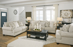 Asanti - 4 Pc. - Sofa, Loveseat, Chair and a Half, Ottoman - Fog