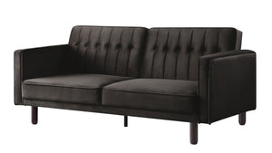 Seat Construction: Full FoamWooden Inner FrameWood LegsKD Leg & ArmrestTight Back & Seat Cushion Button Tufted Back Convertible from Sofa to Sleeper<br/><br/><b>Product Features</b><ul><li>Seat Construction: Full Foamâ€§Wooden Inner Frameâ€§Wood Legsâ€§KD