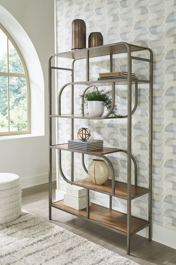  you-'ll love this bookcase. The metal frame is sleek