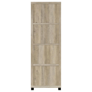 Sachin - 3-Shelf Engineered Wood Media Tower - Distressed Pine