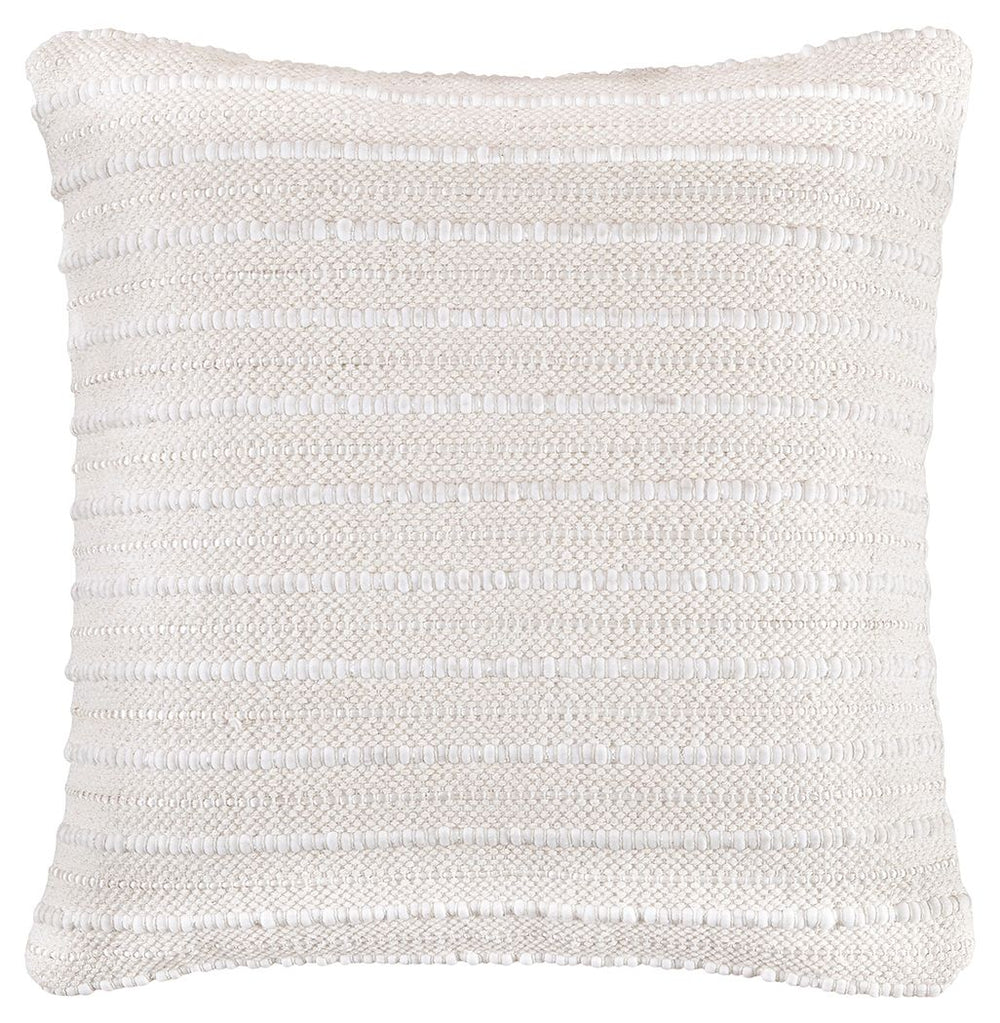 Delighting with handwoven details, this exceptionally versatile accent pillow in cream is truly a dream. Removable, zippered cover makes cleaning a breeze.<br/><br/><b>Product Features</b><ul><li>Cotton/polyester cover</li><li>Zipper closure</li><li>Soft 