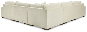 Lindyn - Ivory - Corner Chairs 5 Pc Sectional