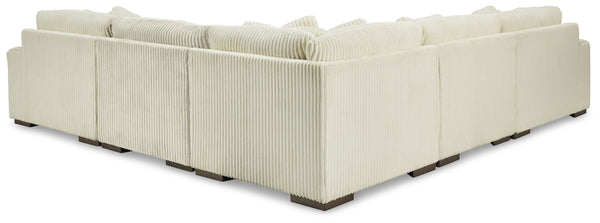 Lindyn - Ivory - Corner Chairs 5 Pc Sectional