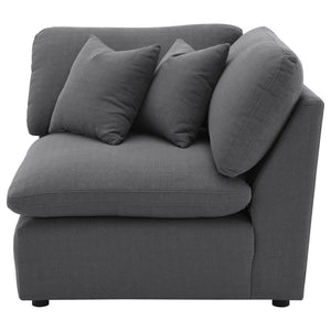 Hobson - Upholstered Corner - Charcoal