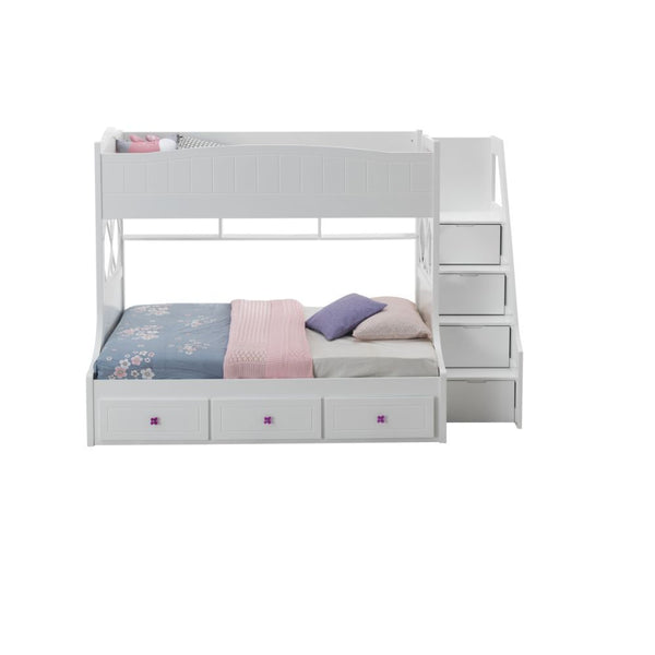  you can not beat the Meyer bunk bed with trundle bed for that occasional sleepover. It comes with many neat features like a back panel with open shelving for whatever your child might want to keep handy. A sturdy ladder t