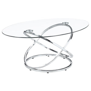  these tables exude elegance and durability. The bases showcase polished chrome-finished metal in 