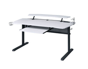 Vildre - Gaming Table - Black & White Finish